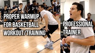 Proper Warmup For Basketball WorkoutTraining Feat PROFESSIONAL TRAINER PJF Performance [upl. by Eniamrehc578]