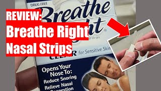 Breathe Right Nose Strips  How to Breathe Better at Night  Deviated Septum  Drug Free [upl. by Ymme]