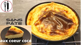 flan patissier coco sans pate  simple comment faire [upl. by Atilek]