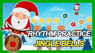 Jingle Bells Rhythm Practice  Boomwhakers  Kids Christmas [upl. by Norvil]