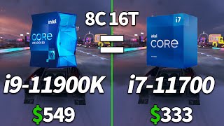 i9 11900K vs i7 11700 Why Pay More for GAMING CPU  Test in 10 Games  1440p [upl. by Ylrae]