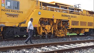 Plasser India Duomatic 0832 C Tamper and Stabiliser Machine at Work ll Indian Railway ll [upl. by Mcmillan]