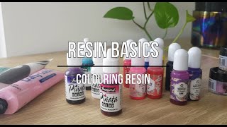 Resin Basics  How To Colour Resin  Seriously Creative Resin Tutorial [upl. by Ymmaj]