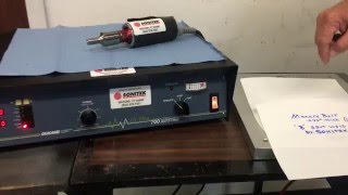 Poultry Belt Ultrasonic Welder [upl. by Enneyehc]