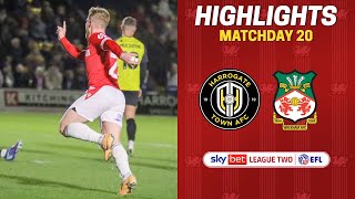 HIGHLIGHTS  Harrogate Town vs Wrexham AFC [upl. by Ardnuassak]