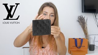 Louis Vuitton Mens quotSlenderquot Wallet VS quotMultiplequot Wallet  Unboxing Review LV  Perfect gift [upl. by Ahsito]