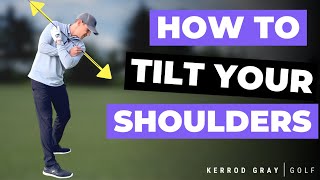 How The Right Shoulder Works in The Golf Swing  The Correct Movement [upl. by Pears]