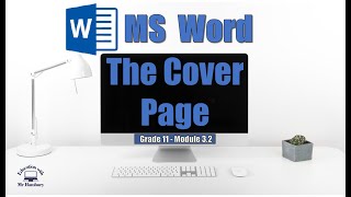 Report Cover Page Design  How To Make A Cover Page On Word [upl. by Ezeerb]