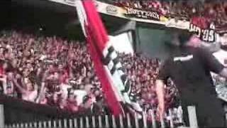 Frankfurt supporters making the concrete arena bouncin [upl. by Noizneb]