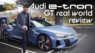 New eTron GT Quattro EV review Audis answer to the Taycan and Tesla S Plaid [upl. by Oiragelo969]