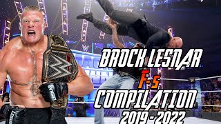 Brock Lesnar  F5 Compilation 2019  2022 [upl. by Avitzur]