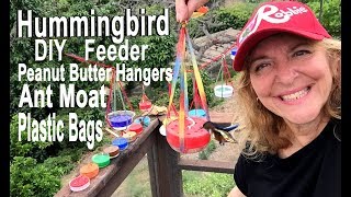 Hummingbird Peanut Butter Feeder EASY DIY Hanger amp Ant Moat Hummingbirds Love Nectar Homemade Recipe [upl. by Sivert766]