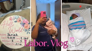 Labor amp Delivery Vlog💓 72hrs Of Labor Induced At 38Weeks Baby 1st Bath CSection Medicated Birth [upl. by Yllor]