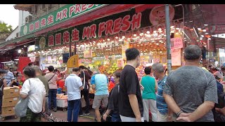 又新街Yau San Street建德街市況 元朗人既食街與果欄 放工時段相當熱鬧 02062021 [upl. by Mcmurry]