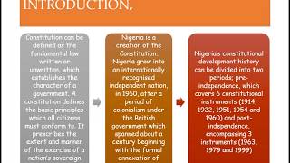 Constitutional developments in Nigeria  Government  SS2  3rd Term [upl. by Intruoc798]