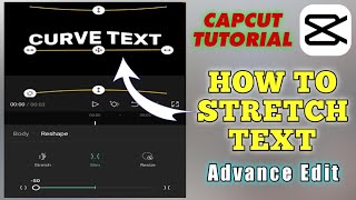 CAPCUT TUTORIAL  How to curve text [upl. by Karry]