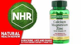 Natures Bounty Calcium Magnesium Zinc with Vitamin D3 100 Coated Caplets [upl. by Marabel]