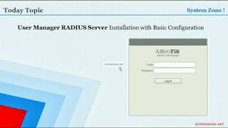 MikroTik User Manager Installation with Basic Configuration [upl. by Noffihc938]