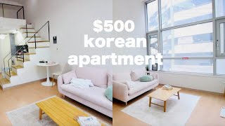 Korea Apartment Tour  500 Loft Apartment [upl. by Goto471]