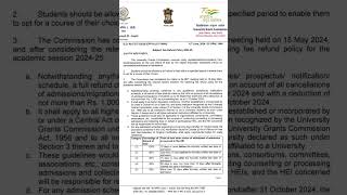 Ugc fee refund policy in PhDshorts [upl. by Stanfield]