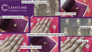 Caratlane Diamond Rings Under 20k💍💎  Diamond Ring Shopping Haul🎁💎  Trendy Daily Wear Rings💍👌 [upl. by Netaf]