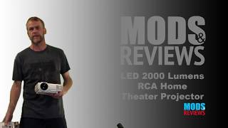 2000 Lumens HD RCA Home Theater Projector Review [upl. by Anirtak]