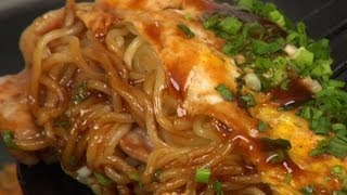 Hiroshima Okonomiyaki Recipe  Cooking with Dog [upl. by Grimbly]