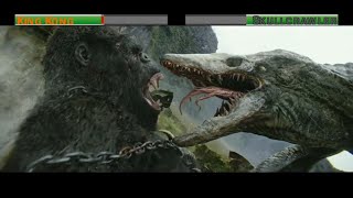 King Kong vs Skullcrawlerwith healthbars [upl. by Knight]