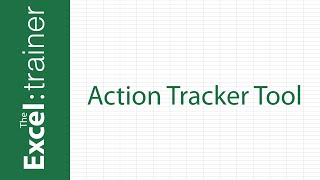 ExcelBased Action Tracker Tool [upl. by Nonnarb]