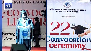 UNILAG MADONNA University Hold Convocation Ceremonies  Special Report [upl. by Gilbertson]