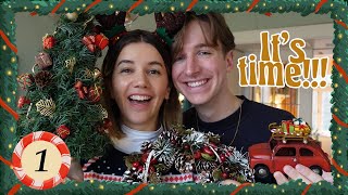 Vlogmas begint Het huis Kerstachtig versieren😍🎄 VLOGMAS 1 [upl. by Gamali924]