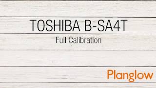 Toshiba TEC BSA4T Full Calibration [upl. by Irod]