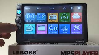 Multimídia MP5 Player Espelhamento Android e IOS Leboss LBc19a [upl. by Balough601]