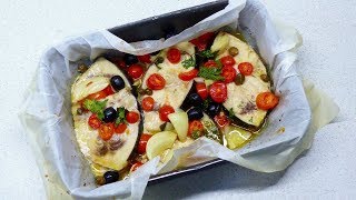 PESCE SPADA AL FORNO Morbido e succoso RICETTA VELOCE RICETTE DI GABRI [upl. by Scot]