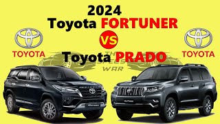 2024 Toyota Fortuner vs Toyota Land Cruiser Prado  2024 Fortuner vs Prado [upl. by Enilorak]