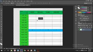 How to create tables easily in Photoshop [upl. by Noirred]