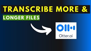 How to Automatically Transcribe More and Longer Files Using Otters Free Basic Plan [upl. by Lia]