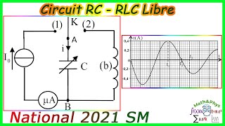 Examen National 2021 SM  Circuit RLC  Examen National électricité [upl. by Saideman]