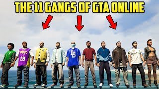 GTA 5 DID YOU KNOW  The 11 Gangs of GTA Online in Los Santos [upl. by Reiss300]