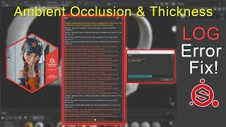 Log Error Ambient Occlusion amp Thickness map Fix  Substance Painter  Quick tips [upl. by Lovato256]