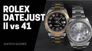 Rolex Datejust II vs Datejust 41 Comparison  SwissWatchExpo [upl. by Autry901]