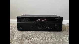 How to factory Reset Yamaha RXV671 71 HDMI Home Theater Surround Receiver [upl. by Neau123]