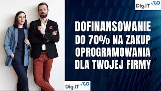 Granty na Cyfryzacje  DigIT Transformacja cyfrowa polskich MŚP  dotacja na zakup oprogramowania [upl. by Rowland]