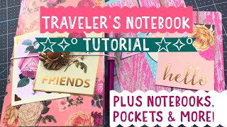 Traveler’s Notebook ☆✧º TUTORIAL ☆✧º B6 size  Rediscover Your Stash 2020 [upl. by Alberto]