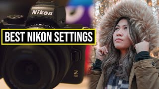 BEST Video Settings for Nikon Z50 Mirrorless Cameras Tutorial [upl. by Anelem781]