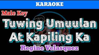 Tuwing Umuulan At Kapiling Ka by Regine Velasquez Karaoke  Male Key [upl. by Renraw]