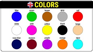 Colors in English [upl. by Nwahsyd25]