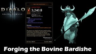 Diablo 3  How to quotmakequot a Bovine Bardiche  Quick tips and Tricks [upl. by Chemaram]