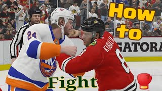 NHL 21 how to fight [upl. by Ayotaj341]