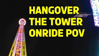 Hangover The Tower  Drop Tower 4K POV  Winter Wonderland 2021 [upl. by Attemaj]